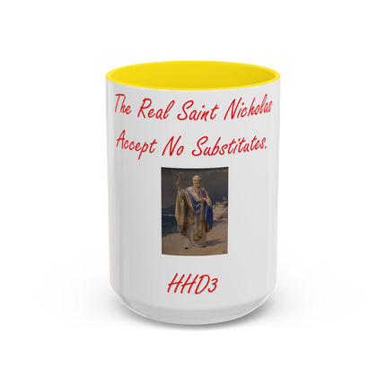 Saint Nicholas Accent Mug – 15oz Ceramic Holiday Drinkware