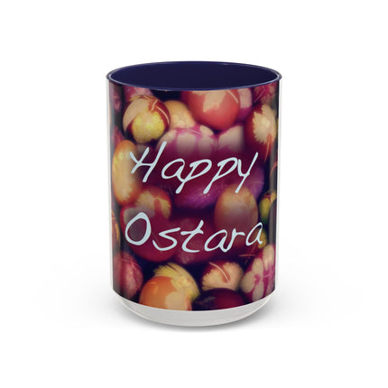 Ostara Celebration Mug – 15oz Accent Cup with Colored Egg Design