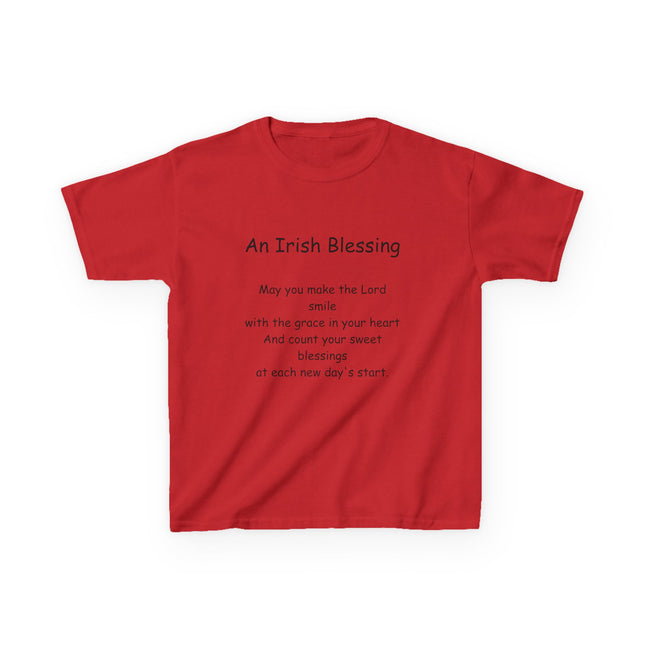 Kids Irish Blessing Tee - Inspirational Kids Cotton Shirt