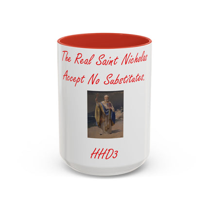 Saint Nicholas Accent Mug – 15oz Ceramic Holiday Drinkware