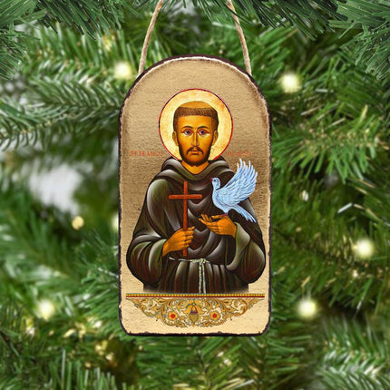 Saint Francis Religious Christian Sacred Icon Ornament - Inspirational Icon Decor - 87024-2