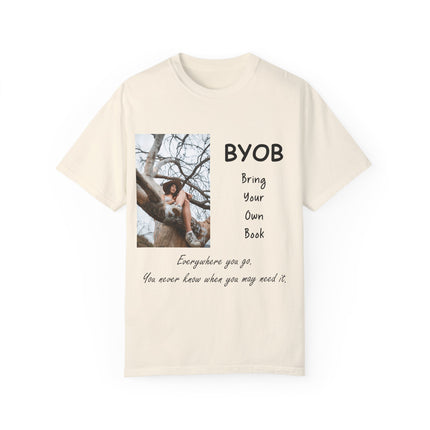 BYOB T-Shirt – “Bring Your Own Book” – Unisex Literary Design