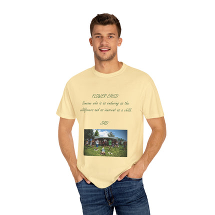 Flower Child Unisex Garment-Dyed T-Shirt – Vintage Inspiration for Free Spirits