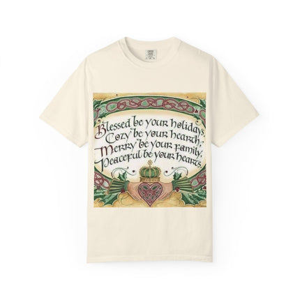 Blessed Be Your Holiday Unisex Garment-Dyed T-Shirt