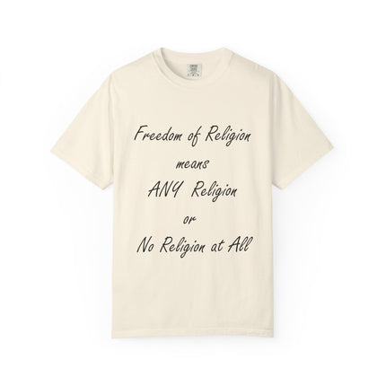 Freedom of Religion Unisex T-Shirt - Comfortable & Statement-Making Tee for All Beliefs