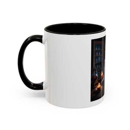 Moonlit Witch Cats Coffee Mug — Gothic Cat Magic Tea Cup (11/15oz)