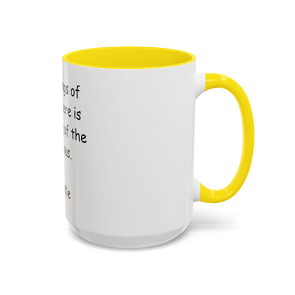 Aristotle Quote Accent Coffee Mug — “In All Things of Nature There Is Something of the Marvelous”