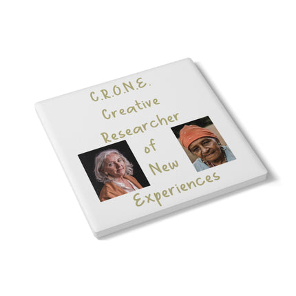 C.R.O.N.E. Ceramic Coaster – Creative Researcher of New Experiences
