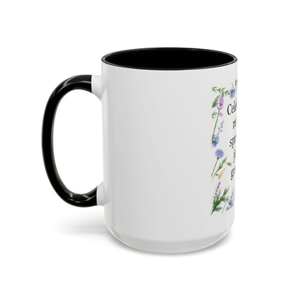 Spring Gratitude Coffee Mug — "Celebrate the return of spring with joy and gratitude"