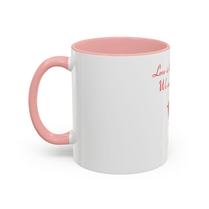 Rumi Quote Accent Mug — “Love is the whole thing. We are only pieces.”