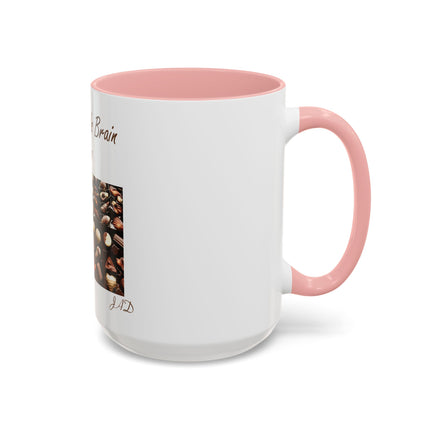 Chocolate Is Brain Fuel Coffee Mug — Chocolate Lovers Accent Mug (11/15oz)