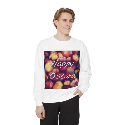 Happy Ostara Unisex Garment-Dyed Sweatshirt