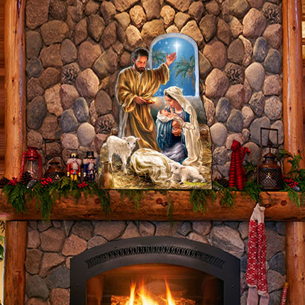 Glory to God Nativity Door Decor by D. Gelsinger - Nativity Holiday Decor - 8461045H-DG-2
