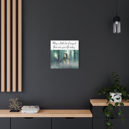 Magick in the Forest Matte Canvas Wall Art — "May a little bit of magick float into your life today"