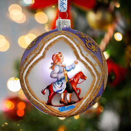 Clara Ball Glass Ornament, Santa & Christmas Decor - 73741-2 by G. DeBrekht-3