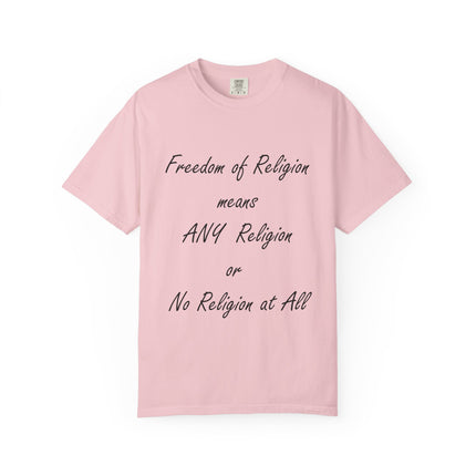 Freedom of Religion Unisex T-Shirt - Comfortable & Statement-Making Tee for All Beliefs
