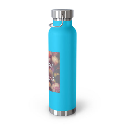 Happy Ostara Copper Bottle — 22oz Vacuum Water Bottle Celebrating Spring Equinox