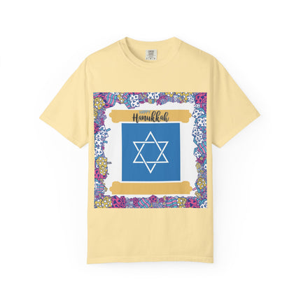 Hanukkah Unisex Garment-Dyed T-Shirt - Celebrate the Festival of Lights