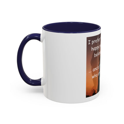 Magic & Happiness Quote Coffee Mug – "I prefer the company of happy people who are believers in magic"