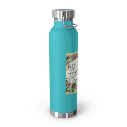 Blessed Be Copper Bottle – 22oz Insulated Flask with Celtic-Inspired Design
