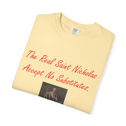 Unisex Garment-Dyed T-shirt - The Real Saint Nicholas Design