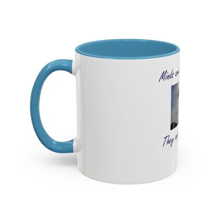 Parachute Minds Coffee Mug — "Minds are like parachutes. They only function when open."