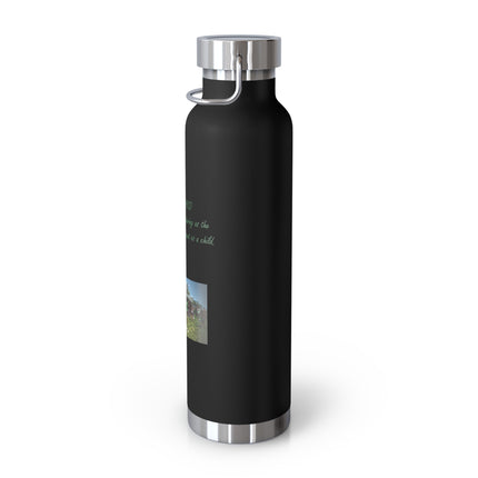 “Flower Child” Copper Bottle – 22oz Vacuum Insulated | Eco-Friendly