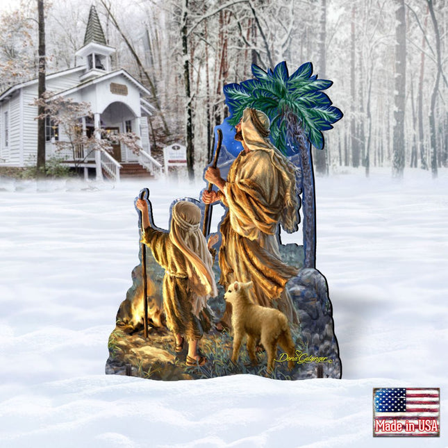 Shepherds Keeping Watch Nativity Outdoor Decor by D. Gelsinger - Nativity Holiday Decor - 8461023F-1838-0