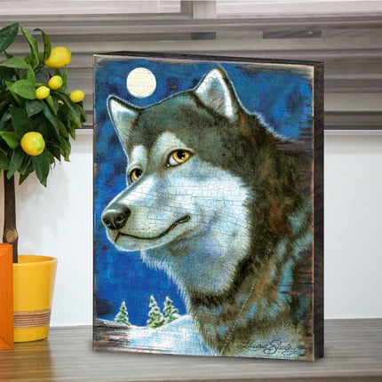 Snow Tracks Wooden Wall Art by Laura Seeley - Pets Dog and Cats Decor - 8511114B-2