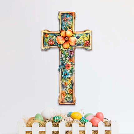 Blossom Cross Holiday Door Decor by G. Debrekht - Easter Spring Decor - 8688165H-3