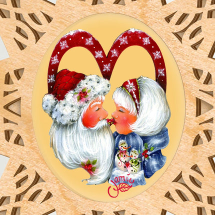 Merry Kissmas Tree Topper by Jamie Mills-Price - Christmas Decor - 89471-JM-1
