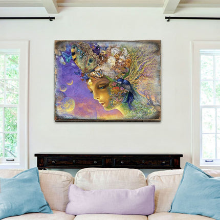 Eternal Love Fantasy Wooden Wall Art by Josephine Wall - Fantasy Decor - 852115-JW-0