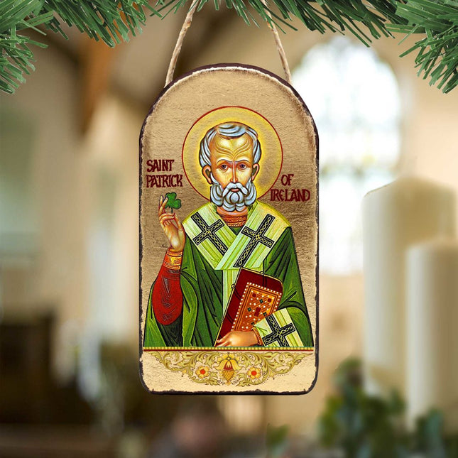 Saint Patrick Religious Celtic Sacred Icon Ornament - Celtic Decor - 87060-0