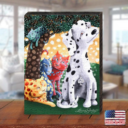 The World We Weave Wooden Wall Art by Laura Seeley - Pets Dog and Cats Decor - 8511119B-1