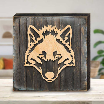 Celtic Wolf Art Wooden Wall Art by Celtic Art - Celtic Decor - 953165B-0