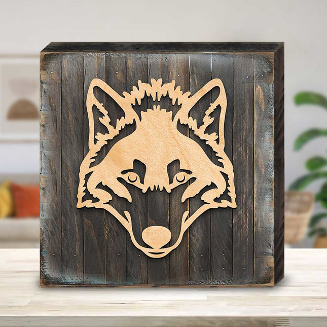 Celtic Wolf Art Wooden Wall Art by Celtic Art - Celtic Decor - 953165B-0