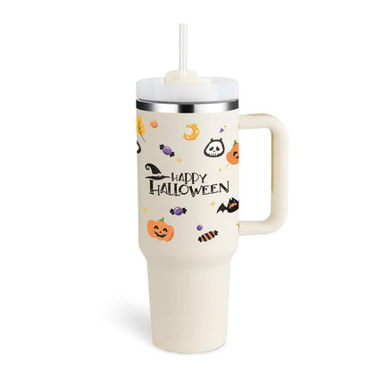 Thermal Mug 40oz Straw Coffee Insulation Cup With Handle BPA Free-29