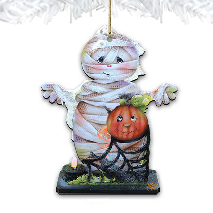 Some Mummy Loves You Wooden Ornaments by Jamie Mills-Price - Thanksgiving Halloween Decor - 8457406-4