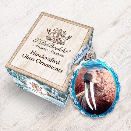 Walrus Mercury Glass Ornament by G. DeBrekht - Wildlife Holiday Decor - 771053-2