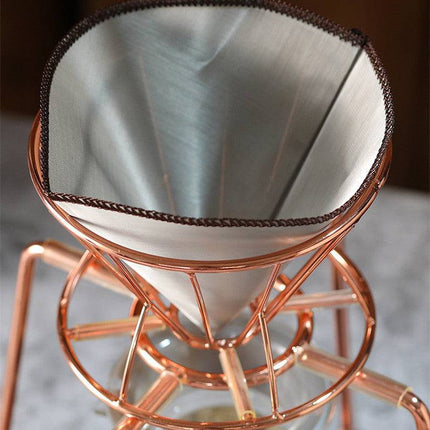 Cold Coffee Pour Over Stainless Steel Kit-1