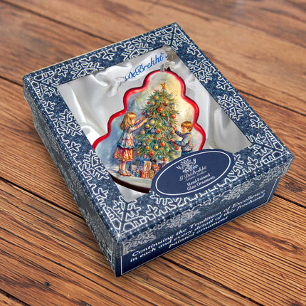 Love Among the Branches Tree Glass Ornament by G. Debrekht - Christmas Decor - 762-032-4