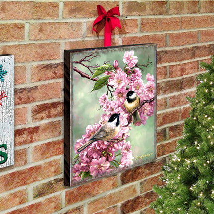 Spring Blossoms Wooden Wall Art by D. Gelsinger - Easter Spring Decor - 95671B-DG-2