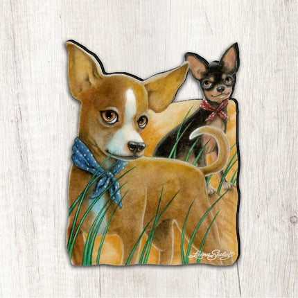 The Couple Dogs Holiday Outdoor Decor Large Ornament by Laura Seeley - Pets Dog and Cats Decor - 8511021M-2