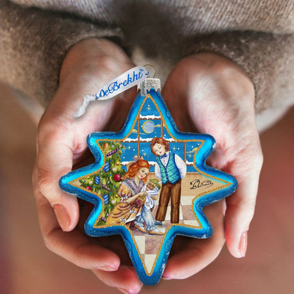 Nutcracker North Star Glass Ornament by G. DeBrekht - Christmas Decor - 755-002-2