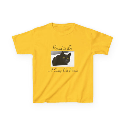 Proud Cat Person Kids Tee – Fun Cotton T-Shirt for Young Cat Lovers