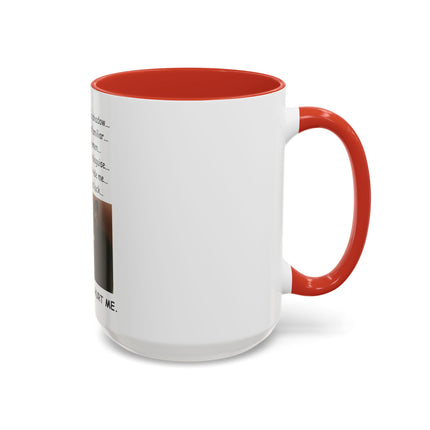 Black Cat 'Please Don't Hurt Me' Accent Coffee Mug – Dispelling Superstitions Gift