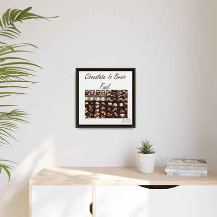 Chocolate Is Brain Fuel Canvas Print