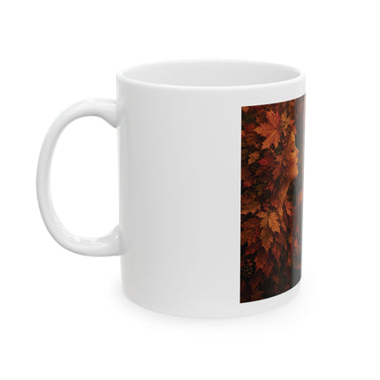 Autumn Speaks in the Language of Cider Ceramic Mug — Fall Apple Cider Coffee Cup (11oz, 15oz)