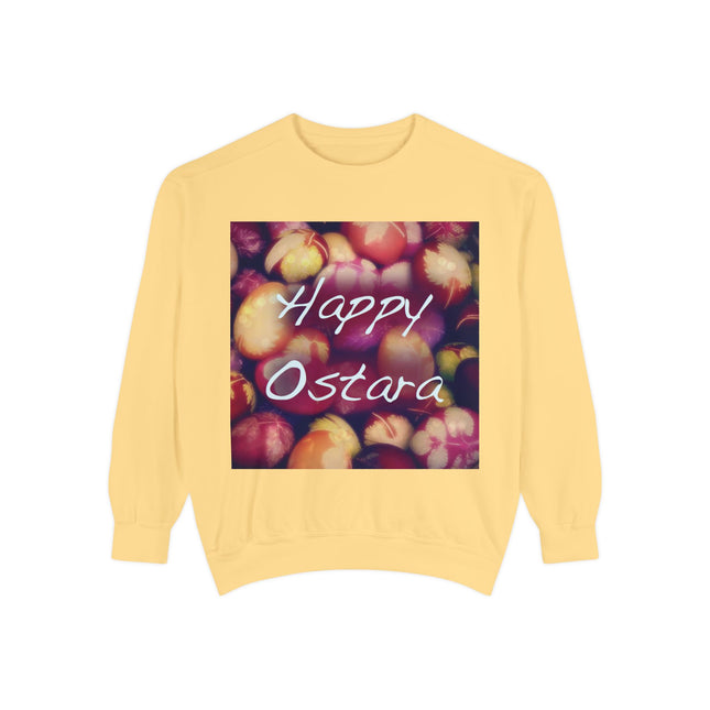 Ostara Sweatshirt – Unisex Garment-Dyed Layer with Egg Motif