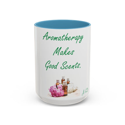 Aromatherapy Accent Mug – “Makes Good Scents” Design, 15oz